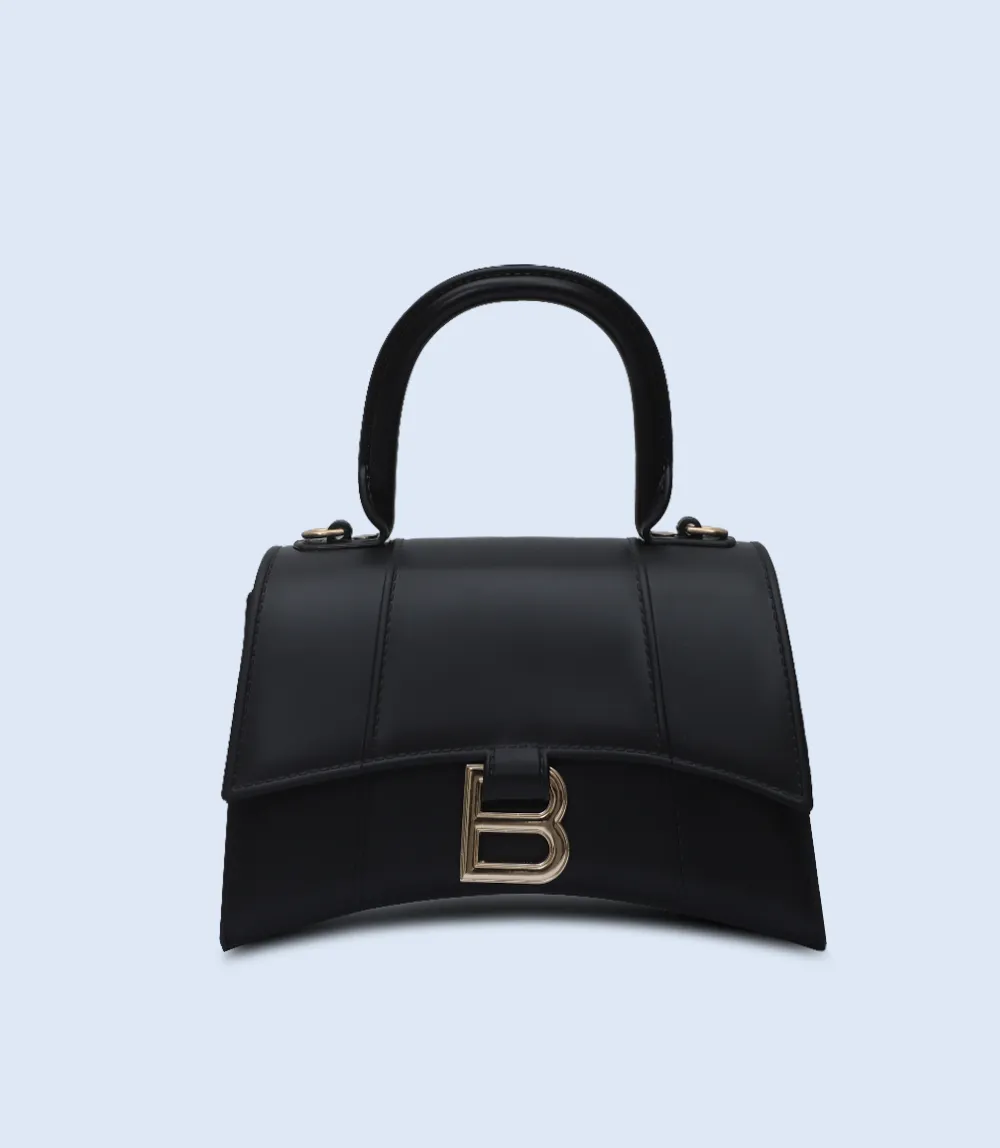 WB2834-BLACK-Women Boxy Bag