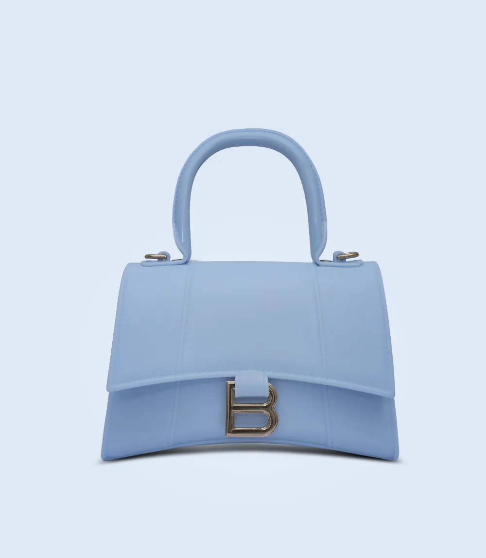 WB2834-BLUE-Women Boxy Bag
