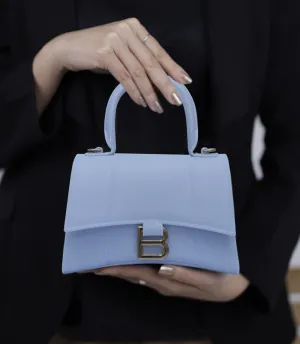 WB2834-BLUE-Women Boxy Bag