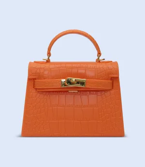 WB2839-ORANGE-Women Boxy Bag