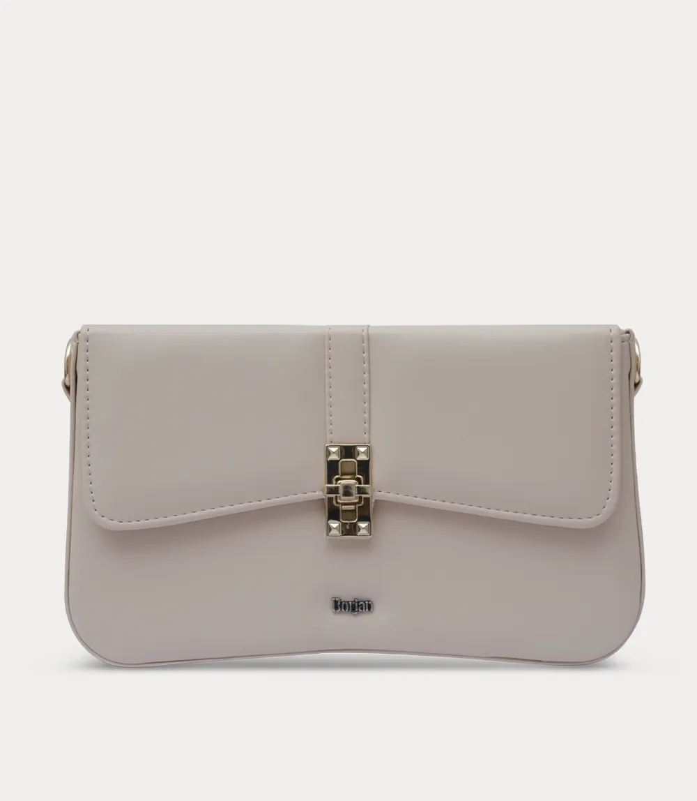 WB3005-BEIGE-Women Boxy Bag