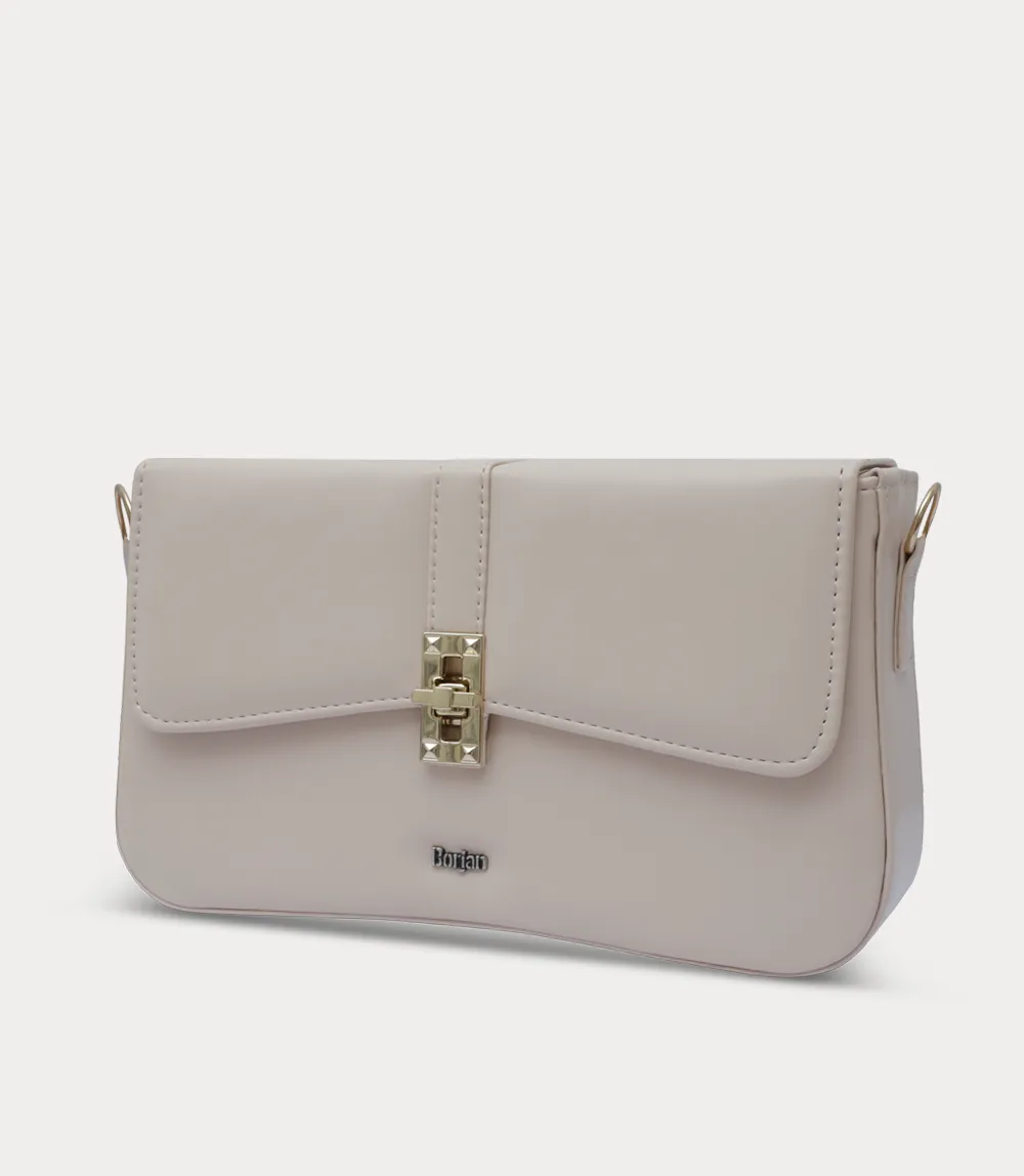 WB3005-BEIGE-Women Boxy Bag