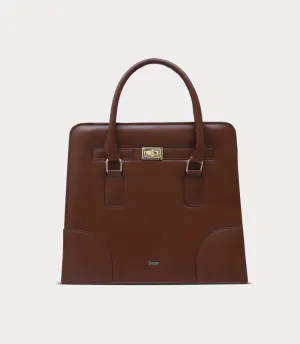 WB3012-DARK BROWN-Women Boxy Bag