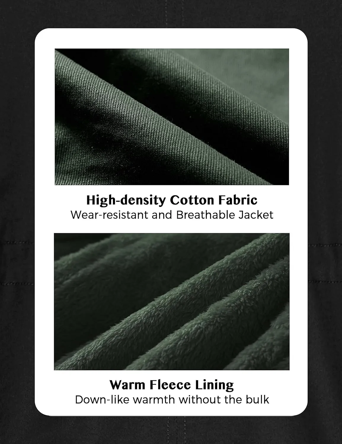 WenVen Women's Winter Thicken Fleece Jacket Fur Hooded Military Parka Coat
