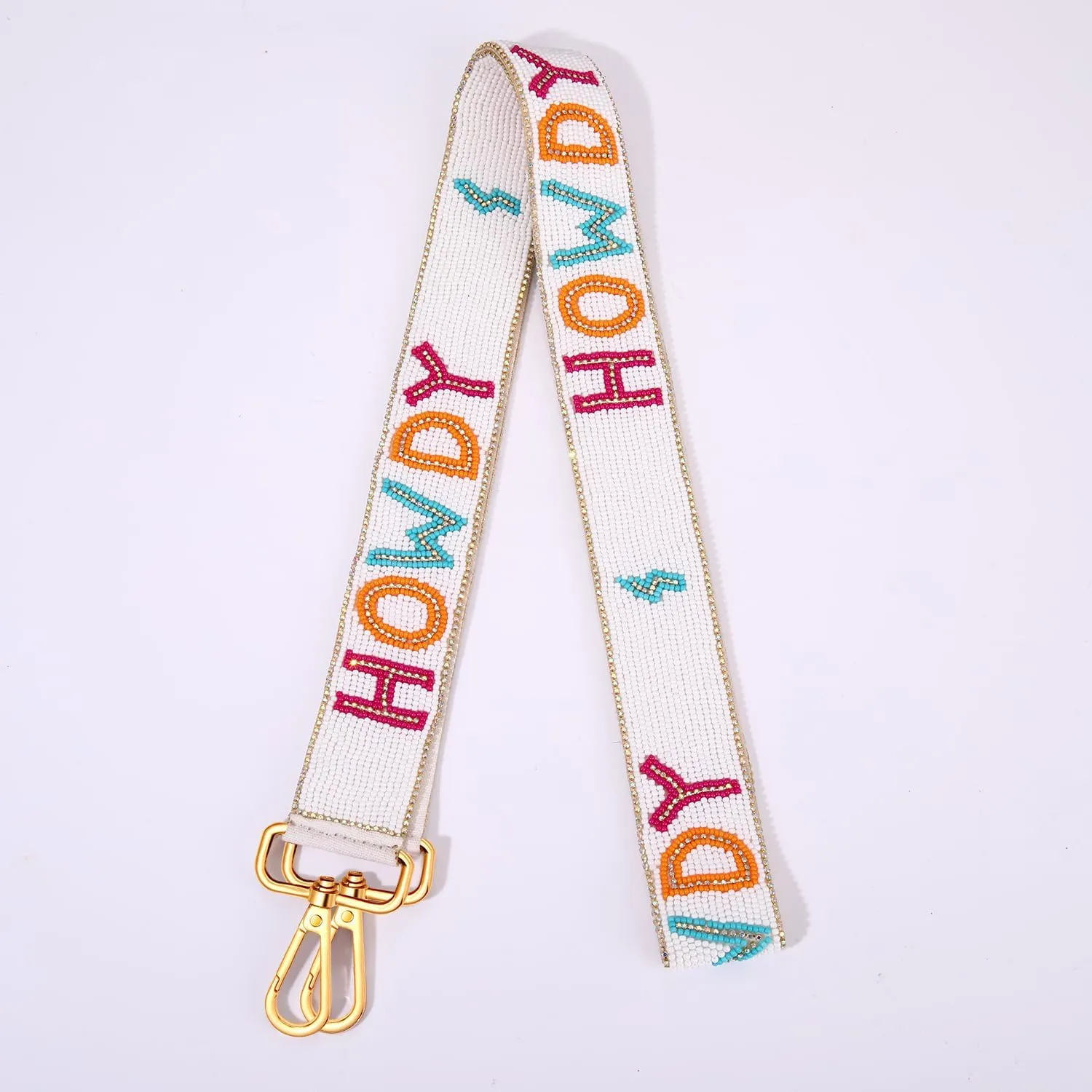 Western Purse Strap Replacement Beaded Howdy Crossbody Shoulder Bag Strap Western Cowgirl Accessories Party Favors (Style B)
