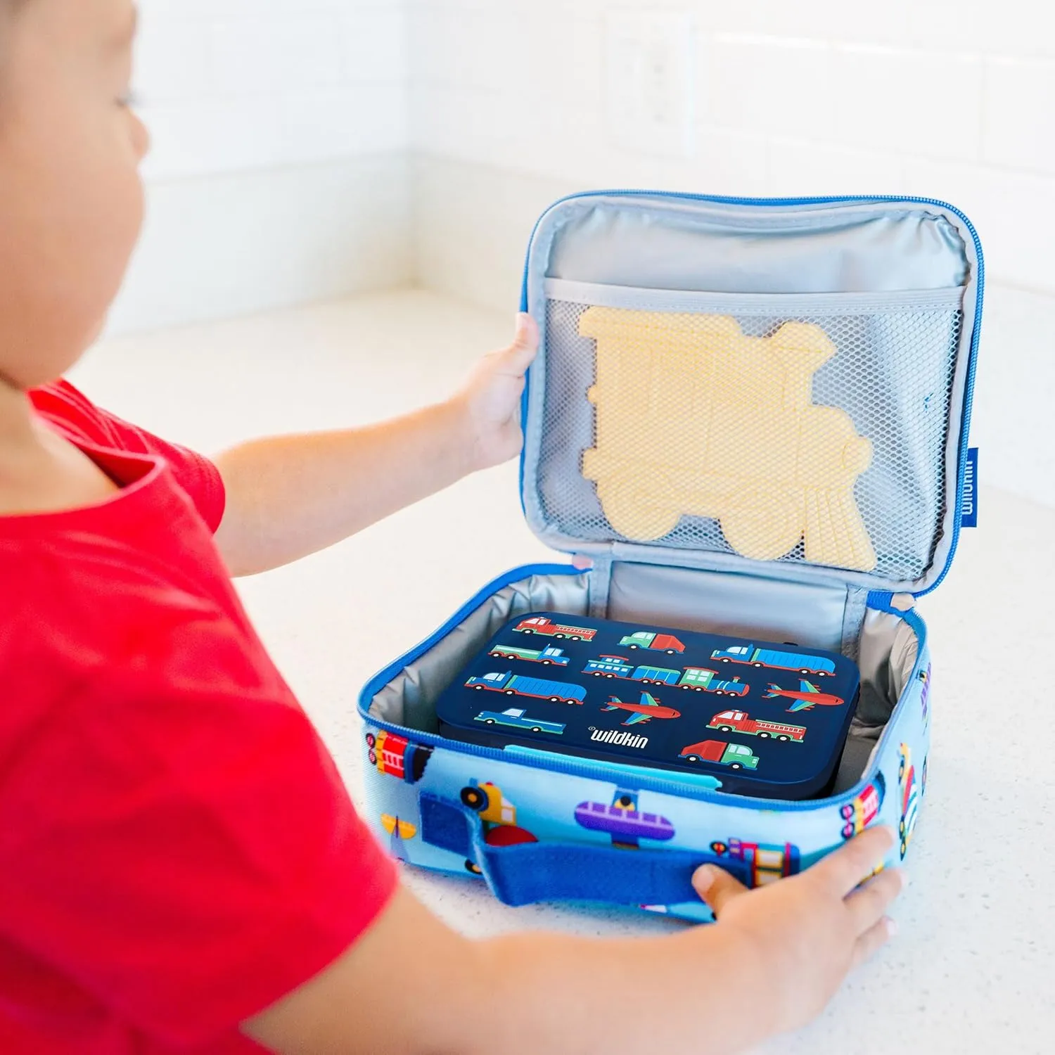 Wildkin Reusable Food Container for Kids – Airtight, Leak Resistant, Dishwasher Safe - Transportation
