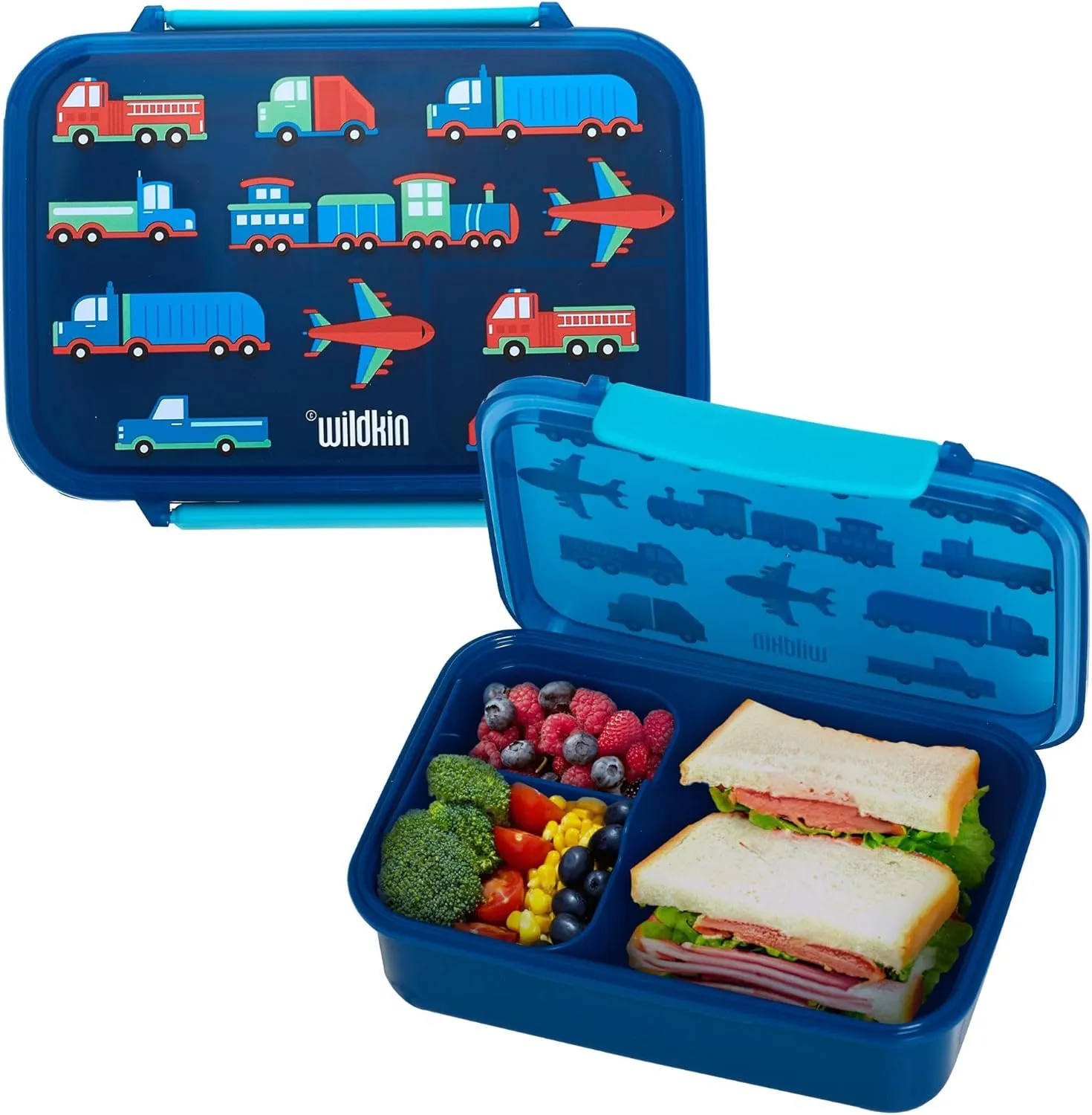 Wildkin Reusable Food Container for Kids – Airtight, Leak Resistant, Dishwasher Safe - Transportation