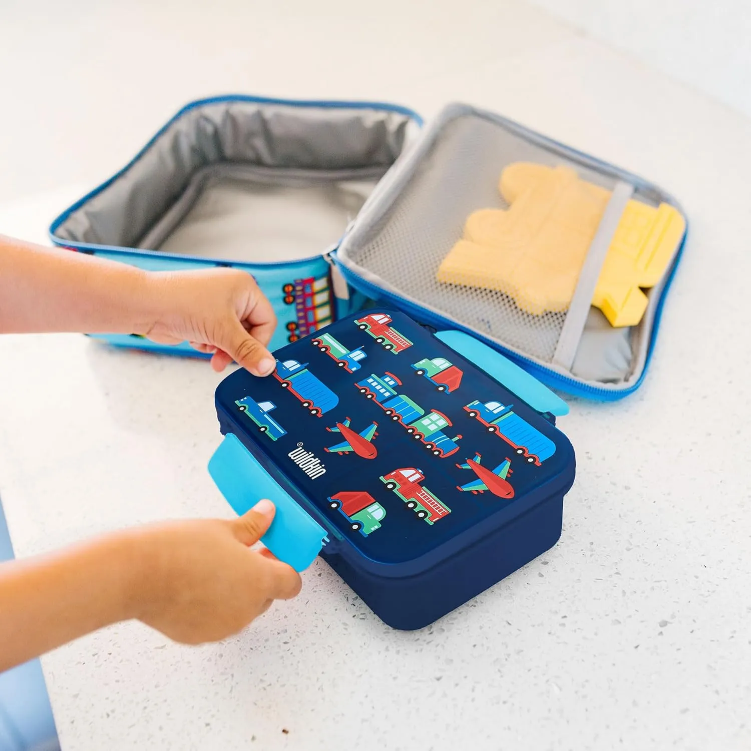 Wildkin Reusable Food Container for Kids – Airtight, Leak Resistant, Dishwasher Safe - Transportation