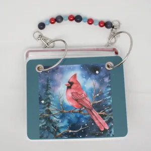 Winter Cardinal Floss Bag Book