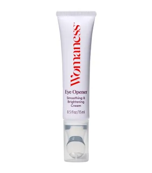 Womaness Eye Opener Anti Aging Eye Cream - Hyaluronic Acid & Bakuchiol Alternative Retinol Eye Cream for Dark Circles and Puffiness   Red Algae Extract to Firm & Revitalize Under Eye Bags (15ml)