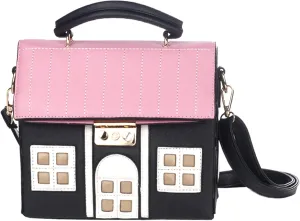 Women Cute Realtor Bag House Shaped Crossbody Bags Cellphone Purse for Women Creative Shoulder Bags