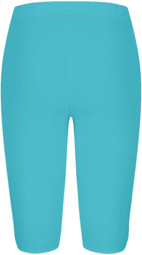 Women Elastic Comfy Yoga Sports Shorts Summer Casual Knee Length Leggings Athletic Workout Biker Shorts
