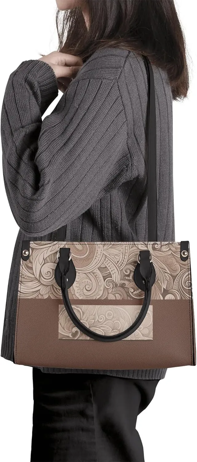 Women Fashion Handbags PU Leather Top Handle Satchel Shoulder Tote Bags for Ladies