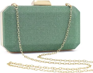 Women Lattice Pattern Metal Evening Clutch Bag,Geometric Evening Clutch Purse Handbag With Chain Strap