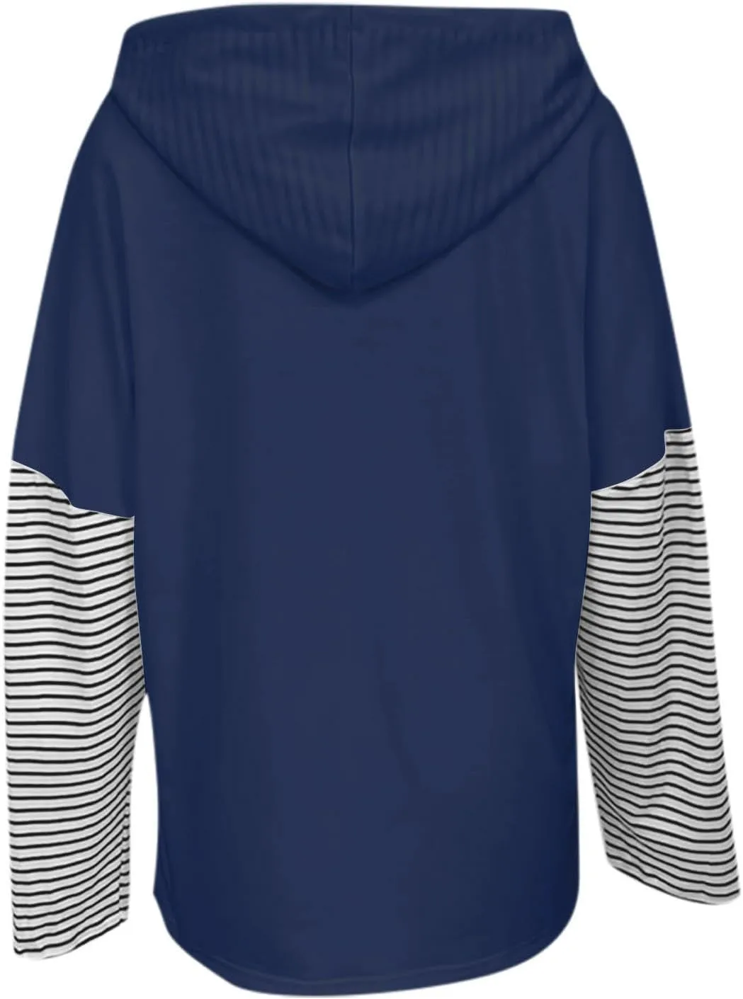 Women Oversized Sweatshirts 2024 Trendy Block Color Drawstring Pullover Hoodies Casual Fall Fashion Clothes