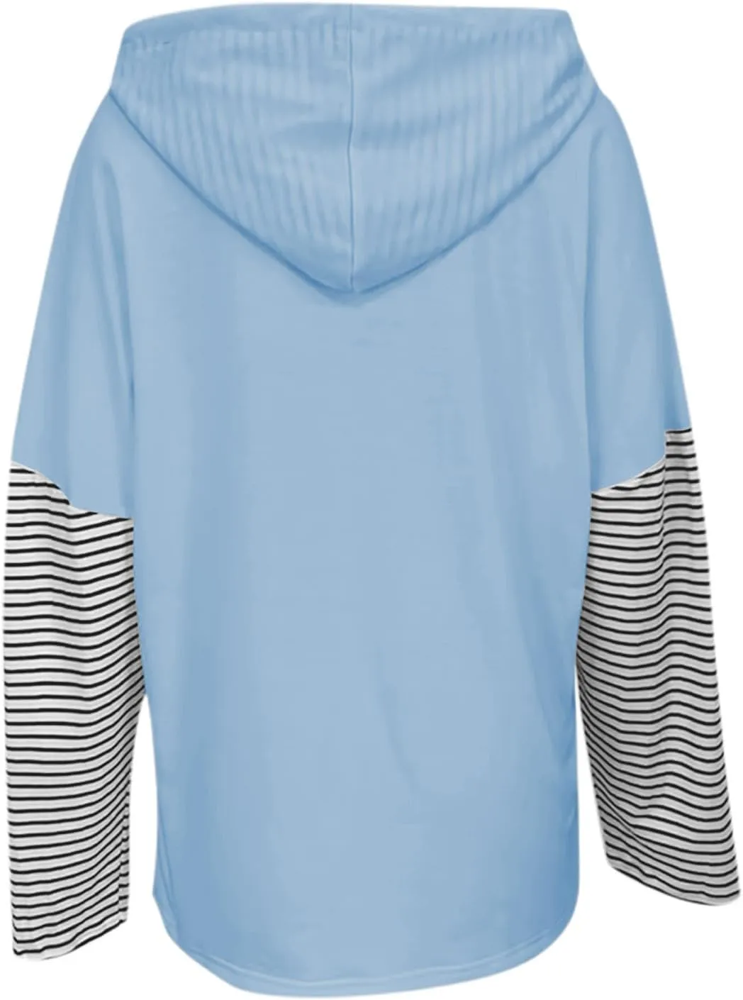 Women Oversized Sweatshirts 2024 Trendy Block Color Drawstring Pullover Hoodies Casual Fall Fashion Clothes