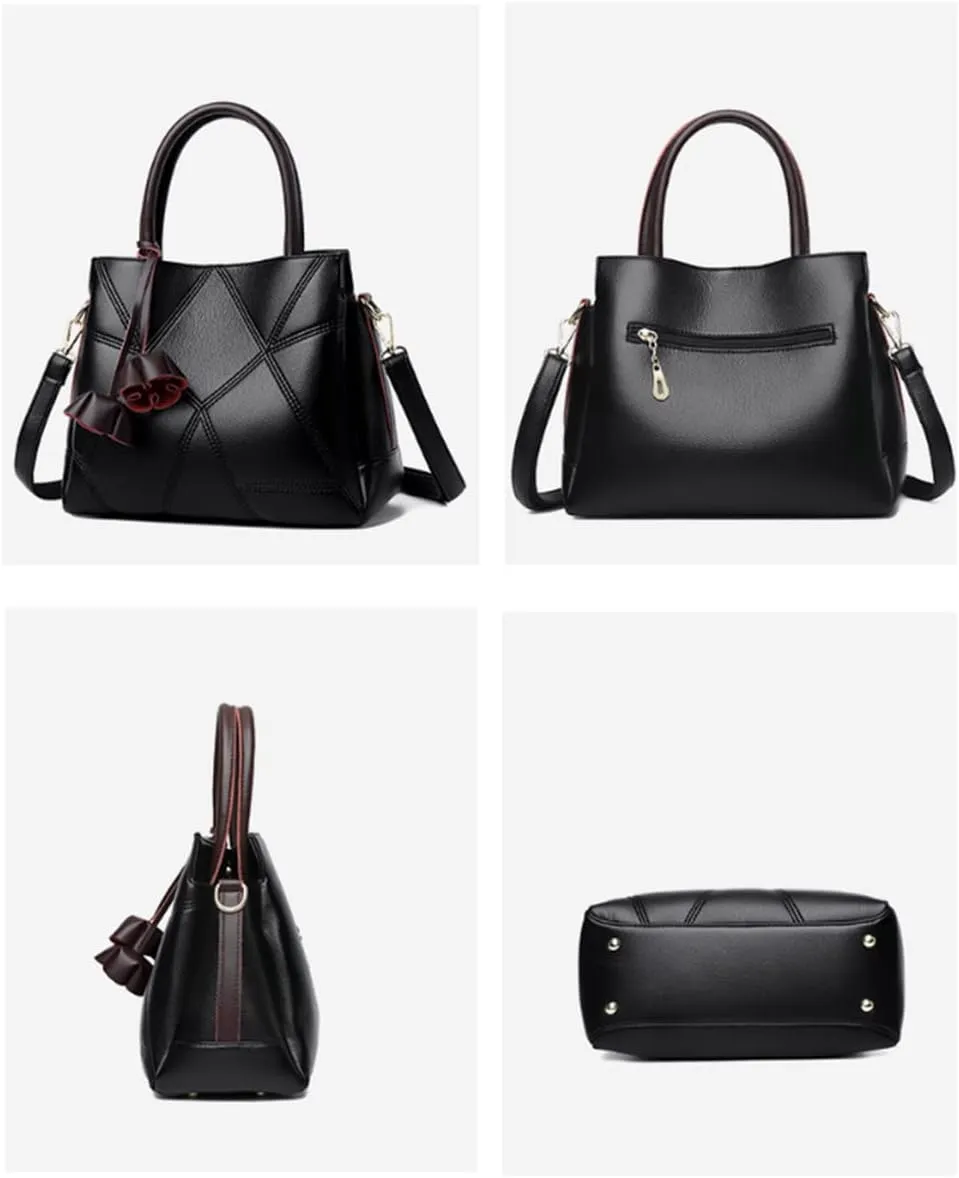 Women Petal-shaped Tassel Shoulder Crossbody Bags Fashion Top-handle Bag