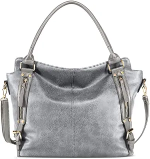 Women Top Handle Satchel Leather Handbag And Purse Shoulder Bag Big Tote