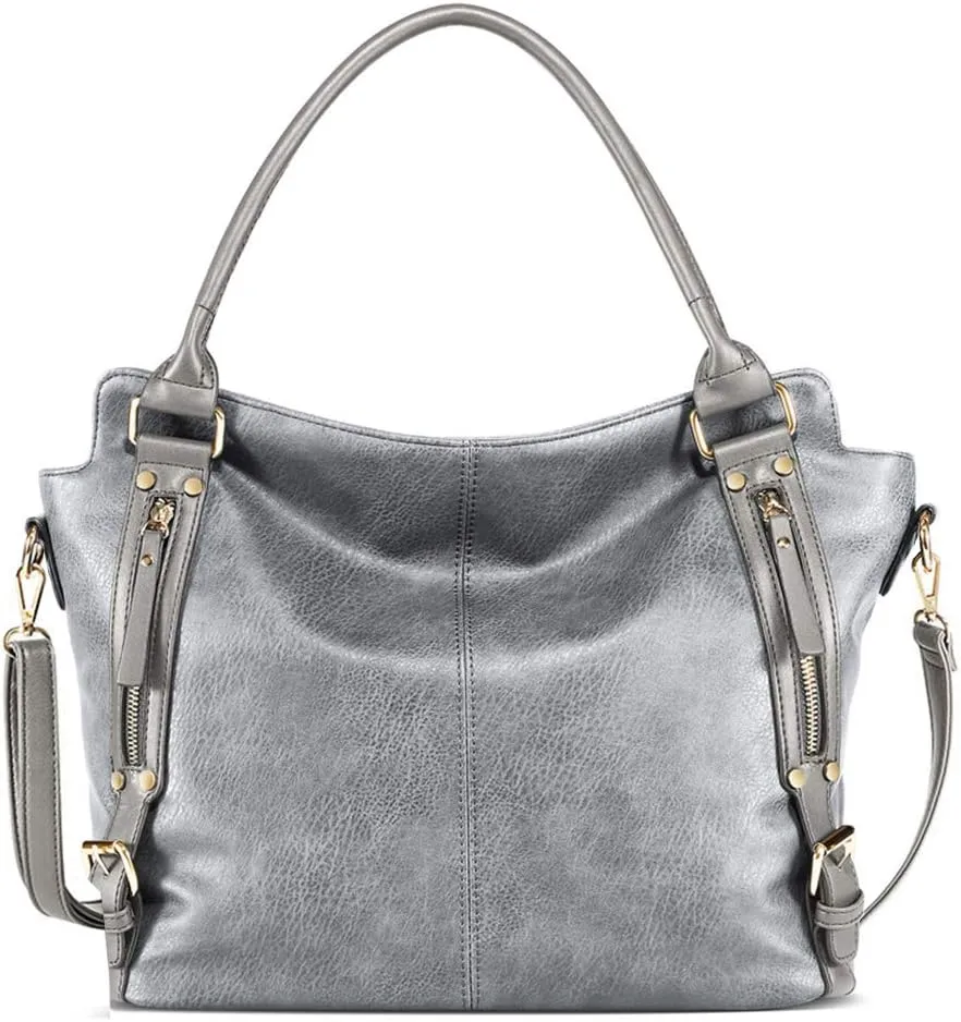 Women Top Handle Satchel Leather Handbag And Purse Shoulder Bag Big Tote