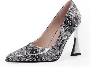 Women's Closed Pointed Toe Stilettos High Heels Pumps Patent Leather Dress Shoes