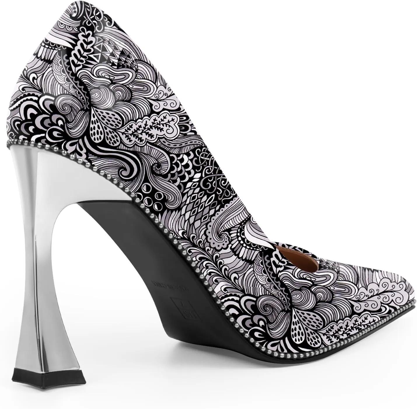 Women's Closed Pointed Toe Stilettos High Heels Pumps Patent Leather Dress Shoes