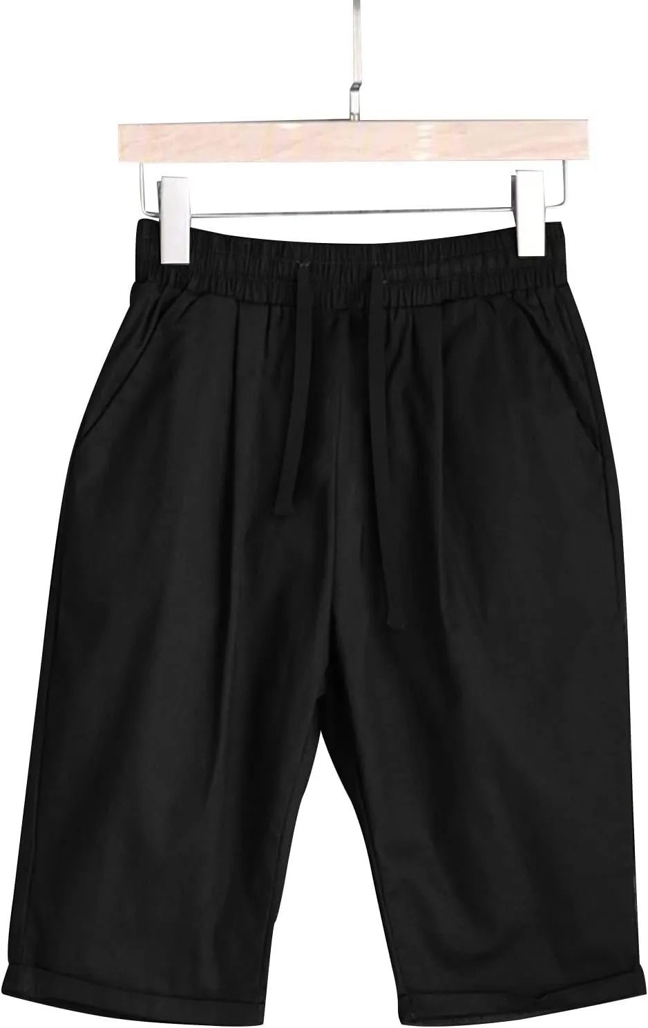 Womens Flowy Shorts Cotton Shorts Casual Summer Loose Athletic Drawstring Waist Lounge Running Shorts with Pockets