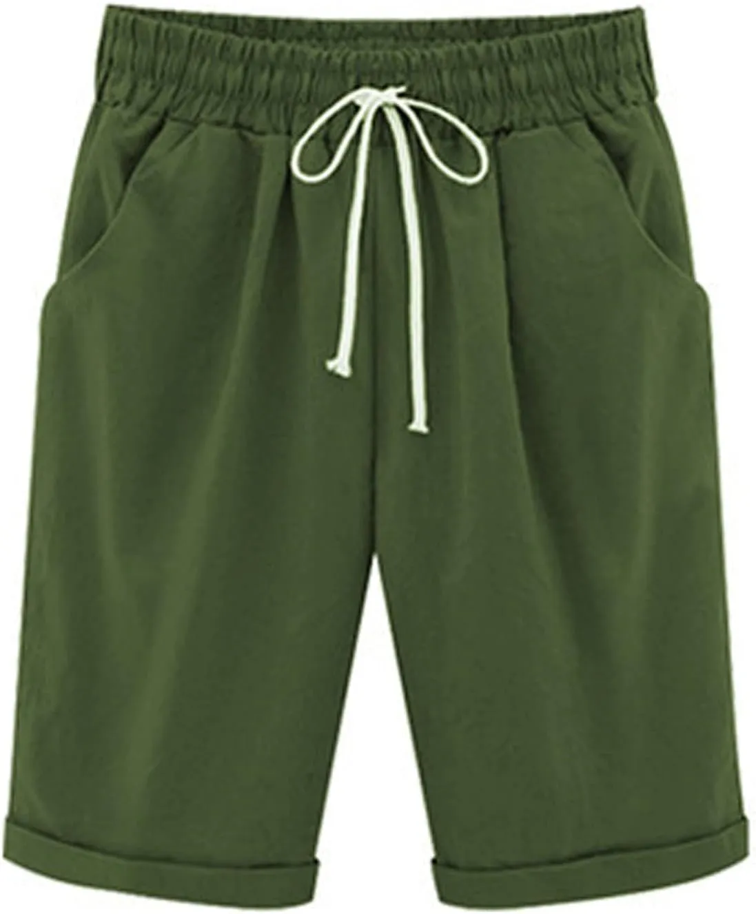 Womens Flowy Shorts Cotton Shorts Casual Summer Loose Athletic Drawstring Waist Lounge Running Shorts with Pockets