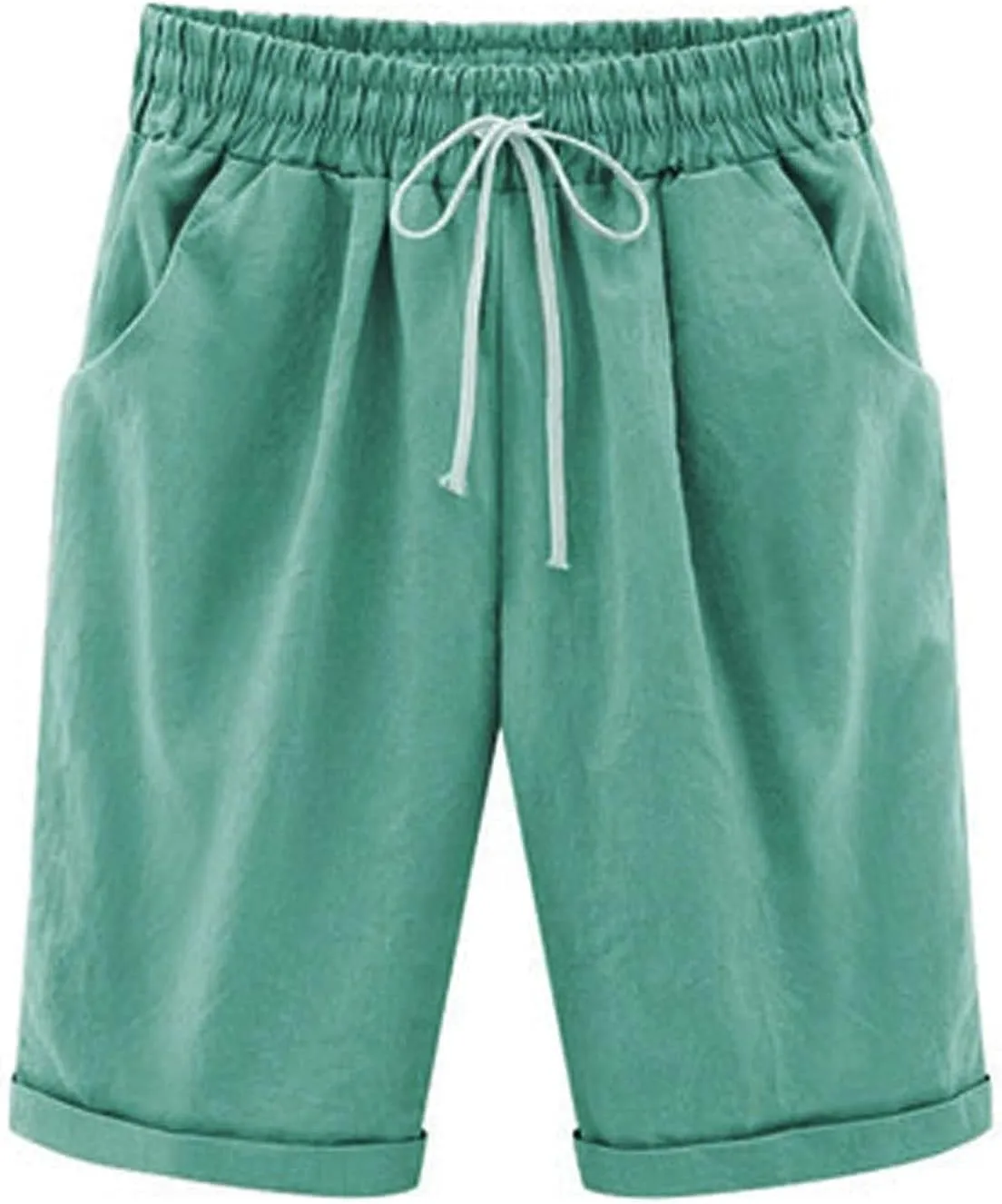 Womens Flowy Shorts Cotton Shorts Casual Summer Loose Athletic Drawstring Waist Lounge Running Shorts with Pockets