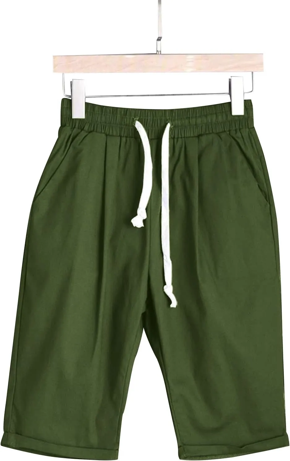Womens Flowy Shorts Cotton Shorts Casual Summer Loose Athletic Drawstring Waist Lounge Running Shorts with Pockets