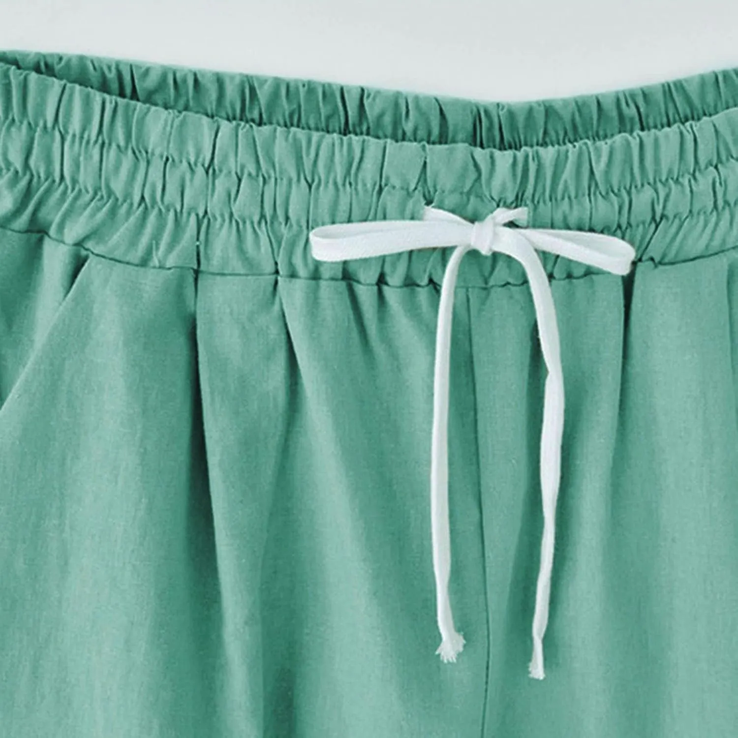 Womens Flowy Shorts Cotton Shorts Casual Summer Loose Athletic Drawstring Waist Lounge Running Shorts with Pockets