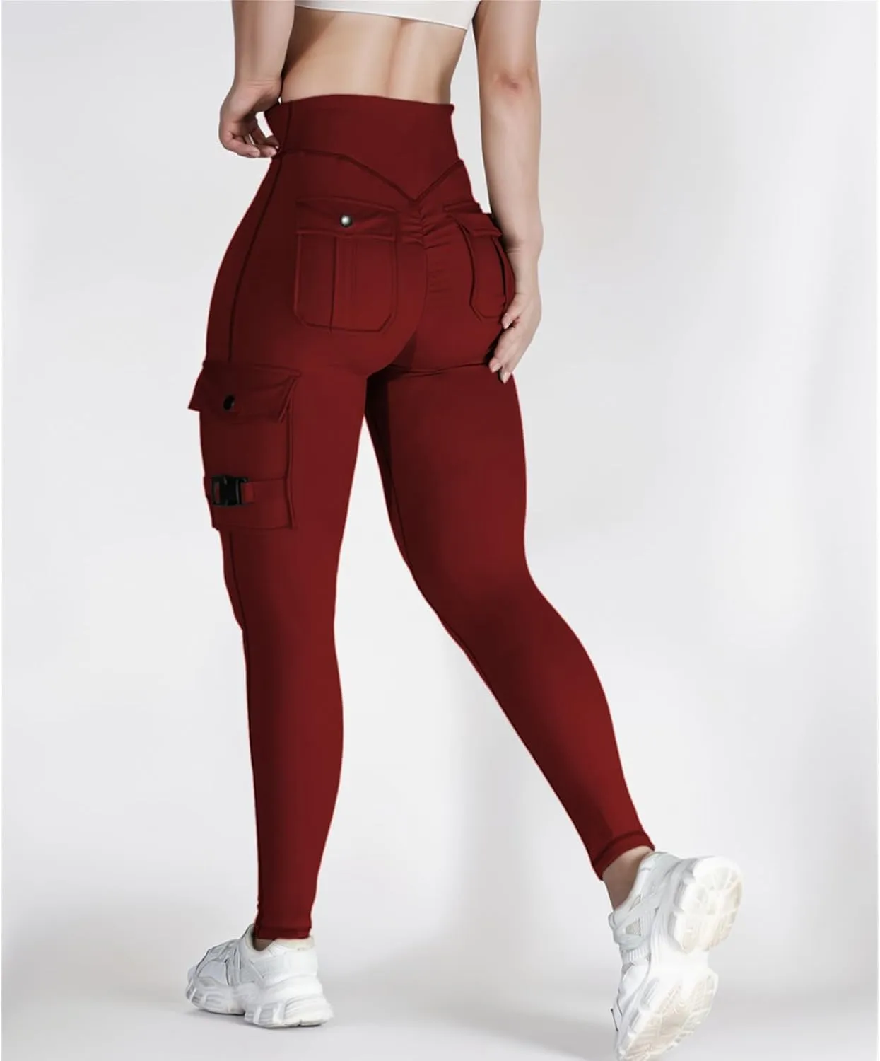 Womens Pants Yoga Workout Leggings with Flap High Waist Pant with Pocket 2025 Butt Lifting Running Pants 2025