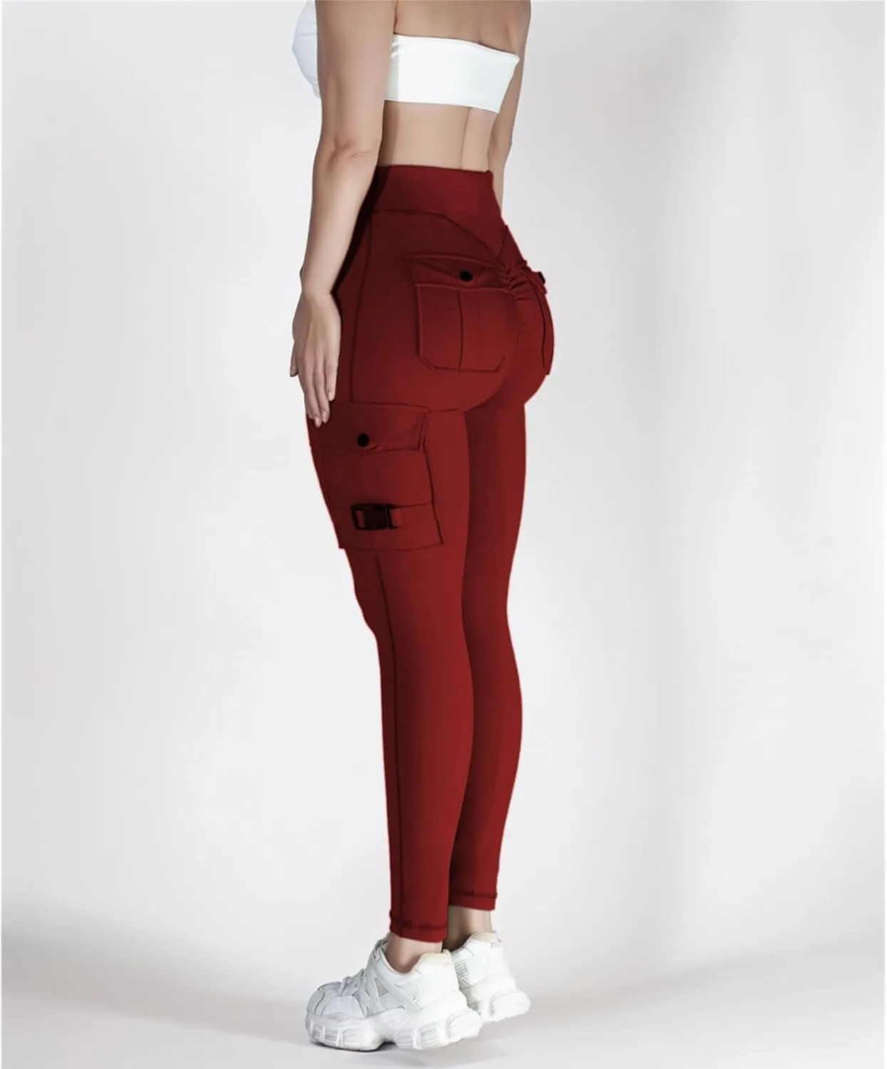 Womens Pants Yoga Workout Leggings with Flap High Waist Pant with Pocket 2025 Butt Lifting Running Pants 2025