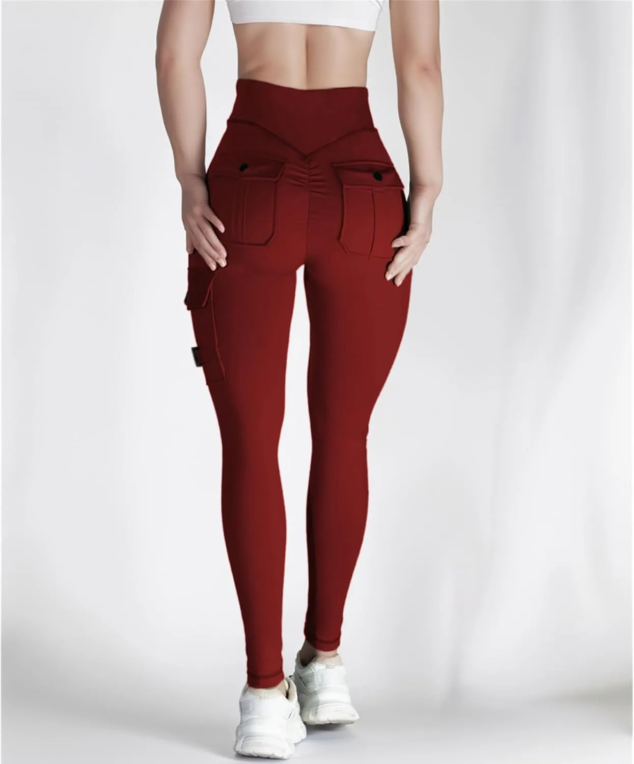 Womens Pants Yoga Workout Leggings with Flap High Waist Pant with Pocket 2025 Butt Lifting Running Pants 2025