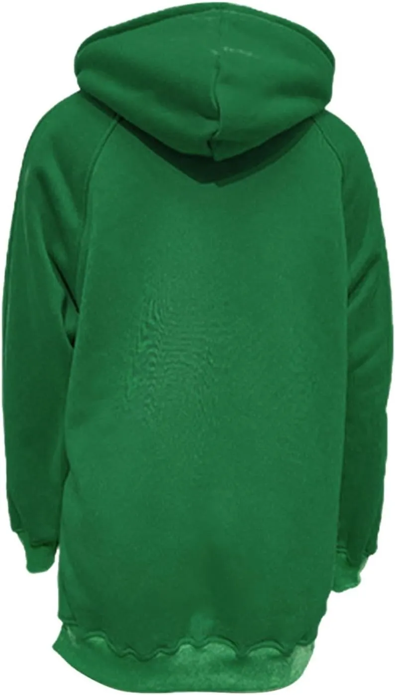 Womens Side Split Oversized Hoodies Sweatshirt Casual Solid Loose Fit Raglan Sleeve Pullover Tops with Kangroo Pocket