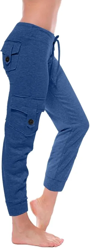 Women's Stretch High Waist Yoga Pant Trendy Daily Home Lounge Gym Fitness Sweatpants Office Work Dress Casual Trouser