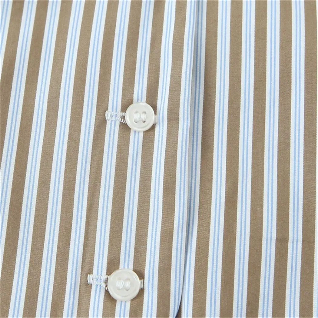Women's Vintage Striped Halter Waistcoat Vest Adjustable Tie Backless Summer Tops Single-Breasted Retro Vest