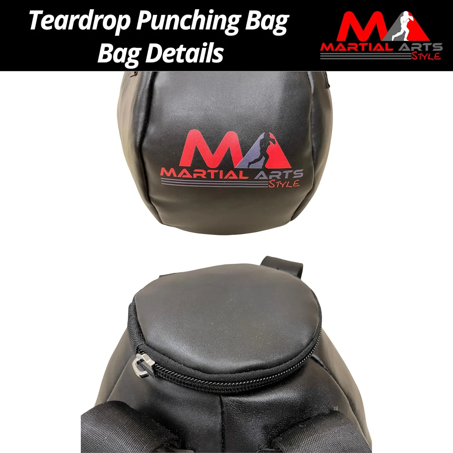 Wrecking Ball Punching Bag, Professional Boxing Teardrop Body Snatcher Bag for Training MMA Kickboxing Muay Thai, Round Shaped Heavy Bag (Unfilled)