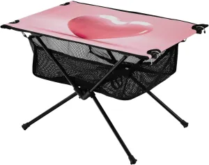 xigua Love Heart Folding Camping Table,Portable Camp Table with Carry Bag Beach Table Folding Table for Picnic, Camp,Party,Travel199