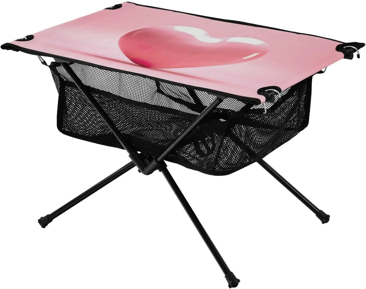 xigua Love Heart Folding Camping Table,Portable Camp Table with Carry Bag Beach Table Folding Table for Picnic, Camp,Party,Travel199