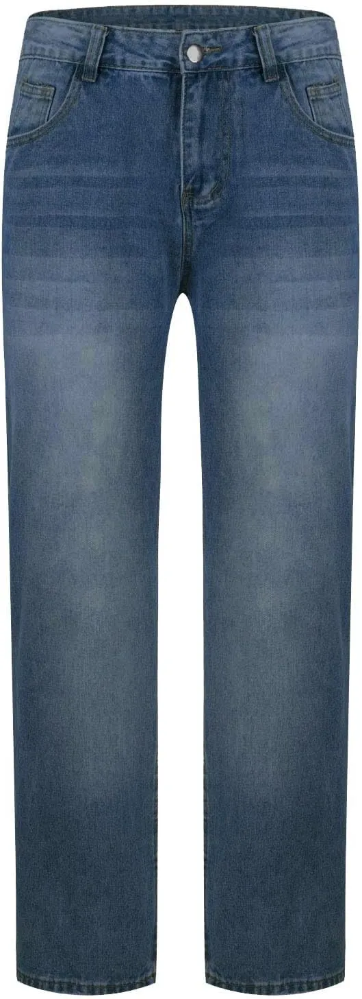 Y2k Baggy Jeans for Men Mexican Big and Tall Denim Jeans Pants Skater Wide Leg Carpenter Pants Streetwear Clothing