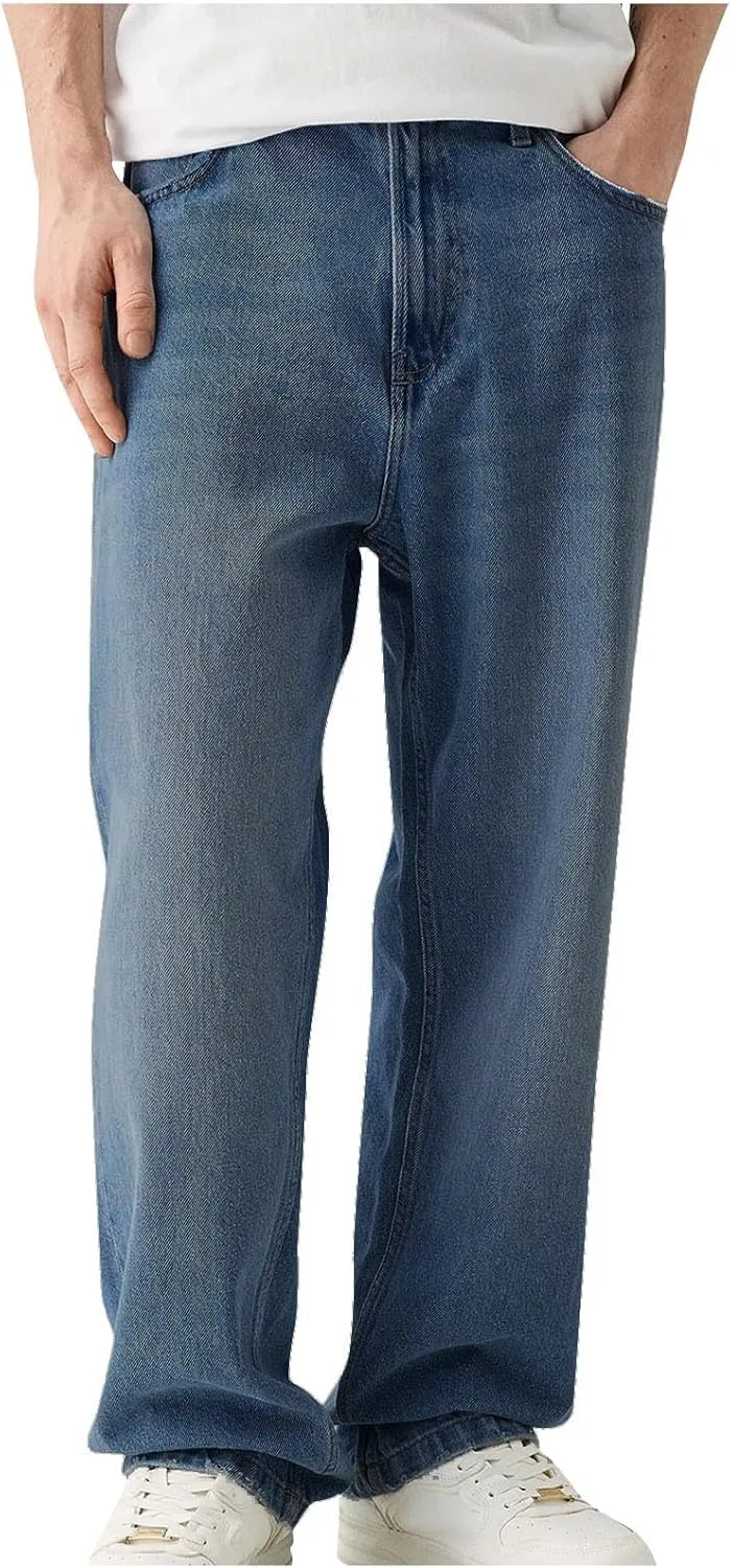 Y2k Baggy Jeans for Men Mexican Big and Tall Denim Jeans Pants Skater Wide Leg Carpenter Pants Streetwear Clothing