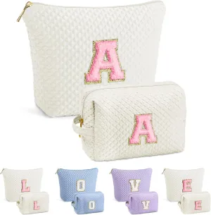 YOOLIFE Gifts for Women - Birthday, Graduation & Mother's Day Gifts, Personalized Initial Monogram Makeup Bag