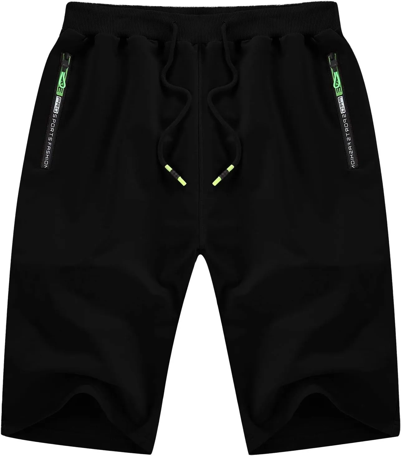 YTD Men's Shorts Casual Classic Fit Drawstring Summer Beach Shorts with Elastic Waist and Pockets