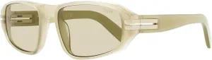 Zegna Lanyard Sunglasses EZ0262 57J Transparent Beige 58mm