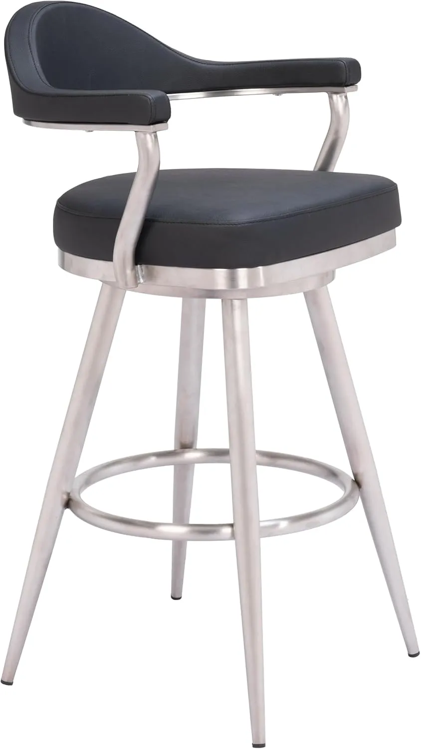 Zuo Vagur Swivel Barstool Black