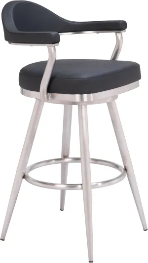 Zuo Vagur Swivel Barstool Black